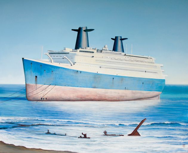 Over SS Norway SS France 130 X 160 2017